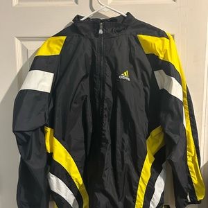 Adidas wind jacket, size large.